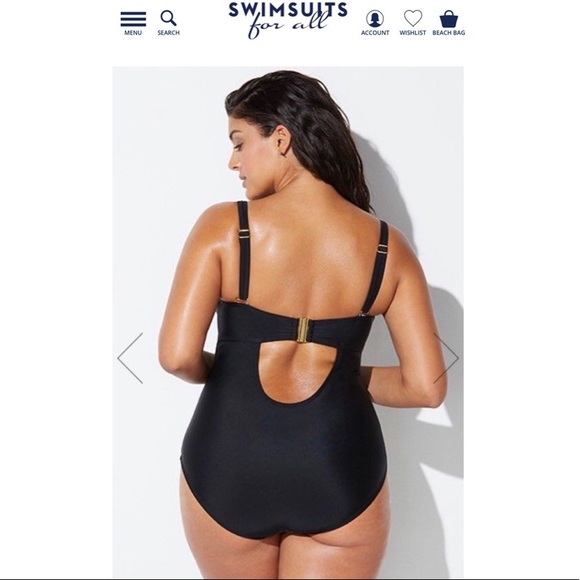 Swimsuits For All Floral Ruched One-Piece Swimsuit - Picture 2 of 7